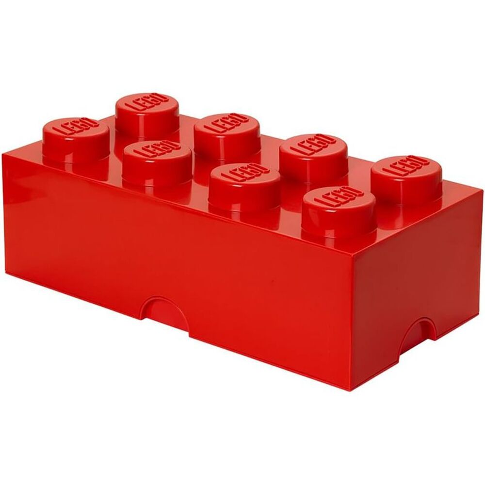 LEGO Storage Brick With 8 Knobs, Bright Red COLLECTIBLES